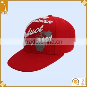 Red Custom Brand Flexflt Fitted Cotton Baseball Caps thumbnail-1