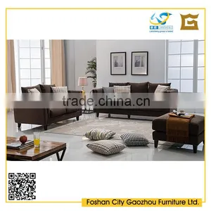 Fashionable Nordic Style Wooden Legs Fabric Sofa Set 1seater/2setaer/3seater thumbnail-1