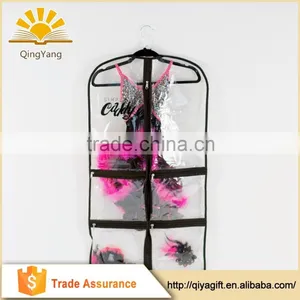Custom Dustproof Transparent Pvc Garment Bags for Gowns With Pockets thumbnail-5