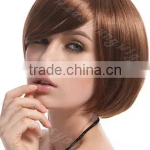 Wholesale Price Offer Ladies Dark Gold Very Short Bob Hair Wigs for Black Women thumbnail-2
