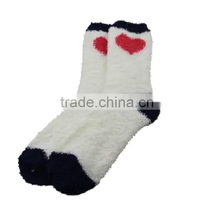 GSW-75 Custom Soft Touch 95 Polyester 5 Spandex Tube White Women Socks thumbnail-1