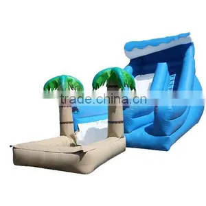 Jungle Inflatable Pool With Air Water Slide for Sale thumbnail-1