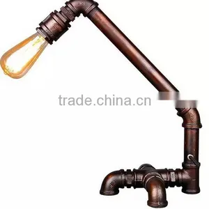 Manufacturer's Vintage Industrial Water Pipe Design Table Lamp thumbnail-1