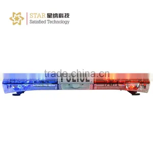 Police Led Warning Red and Blue Rotating Lightbar With Speaker thumbnail-1