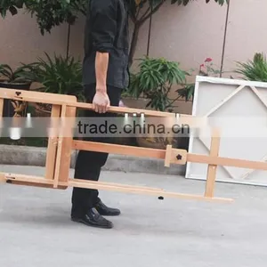 in Stock 55x55x171(237)cm Small Beech Wood Studio Easel thumbnail-4