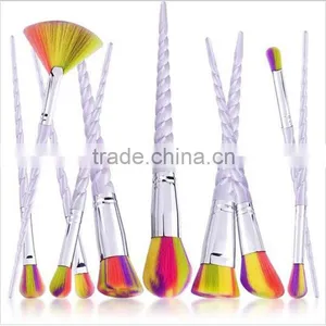 2017 New Unicorn Thread Makeup Brushes Professional Make Up Brushes Fiber Brush Set Makeup Tools Eyebrow Eyeliner Powder Brushes thumbnail-5