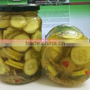 Pickled Sliced Cucumbers in Glass Jars thumbnail-1