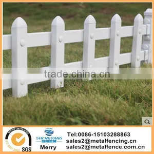 Plastic Galvanized Steel Garden Fence Outside Pvc Steel Lawn Fence thumbnail-3