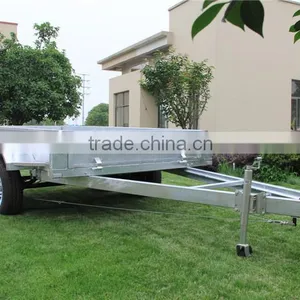 High Quality Hot Dipped Galvanized Heavy Duty Tandem Box Trailer With Caged thumbnail-2