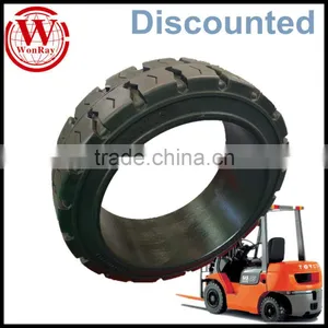 Prices Discounted WonRay 18X7X12-1/8 Solid Forklift Press-on Tire Traction Tires 18712 thumbnail-1