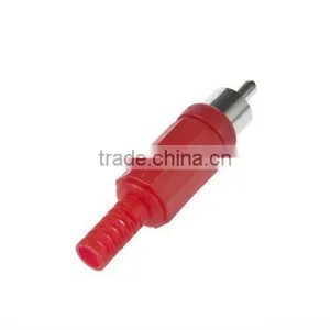 2 PCS RCA Plug Solder Type Audio Phono Cable Kable Connector Connection R+BL NEW thumbnail-1