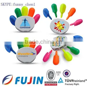 Hand Finger Palm Shape Stationery Highlighter Pens Many Colors Fluorescent Marker Pen for Children/pencil Shape Pen thumbnail-5