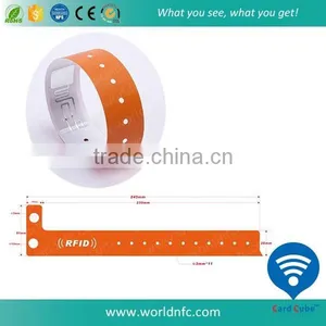 Disposable Paper Ultralight C RFID NFC Wristbands for Party/ Concert thumbnail-1