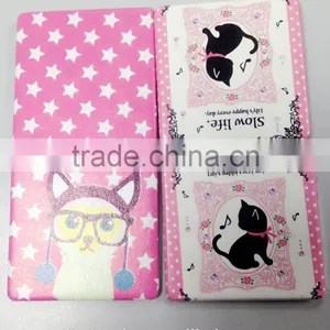 60mm Square Pu Leather Folding Cosmetic Mirror thumbnail-6