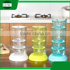Kitchen Accessories Plastic Rotate Seasoning Pot Condiment Container Spice Pots Box Tin Bottle Jar thumbnail-2