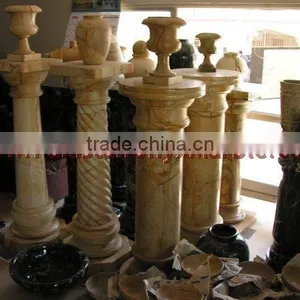 POLISHED TEAKWOOD MARBLE PEDESTALS thumbnail-4