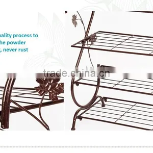 Vivinature Shoes Store Shelf and Metal Seating Shoes Furniture for Lving Room thumbnail-3