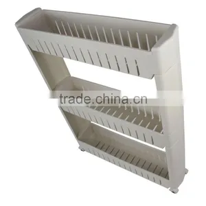 Vivinature Plastic Movable Pulley Slide Out Storage Spice Rack Shelving thumbnail-2