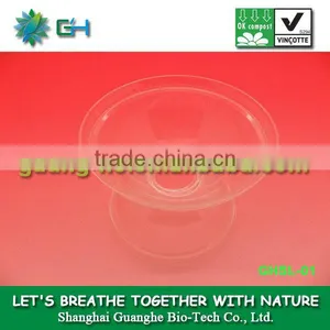 100%compostable Pollution-free Transparent Plastic Dome PLA Cold Drink Cup Lids thumbnail-1