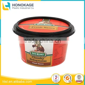 425g Food Grade Material PP Peanut Sauce Container, Disposable Plastic Sauce Cup With Lid thumbnail-1
