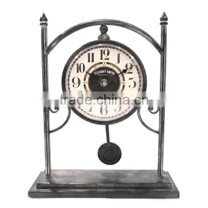 Cheap!!! Round Small MDF Table Clock Small Wooden Table Clock thumbnail-4