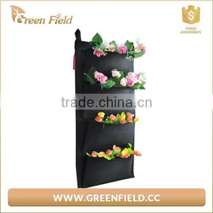 Vetical Garden Planters Black Fabric Vertical Garden Wall Hanging Flower Pots thumbnail-2