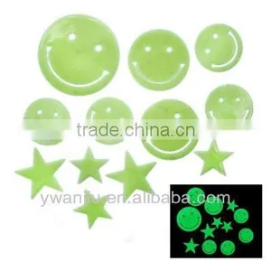 Supply Romantic Houseful Luminous Stickers / Bedroom Wall Sticker / Ceiling Plaster --Smile and the Stars thumbnail-1