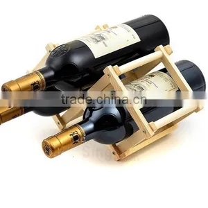 Hot Sale Natural-coloured Make Wood Wine Rack for Sale thumbnail-2