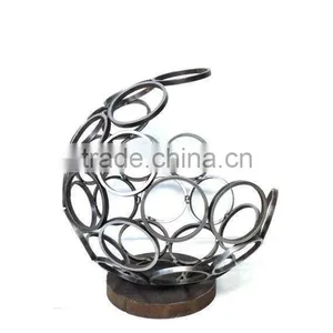 Half Round Circle Metal Fancy Sculpture thumbnail-1