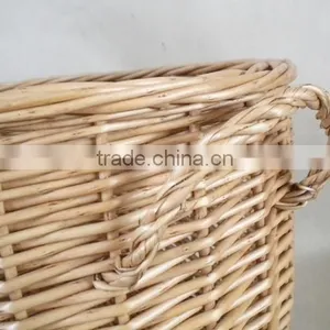 Wicker Knitting Picnic Basket Wicker Hamper Basket With Lid thumbnail-3
