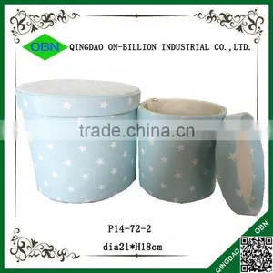 Wholesale Colored Unique Canvas Laundry Basket Round Cloth Box thumbnail-3