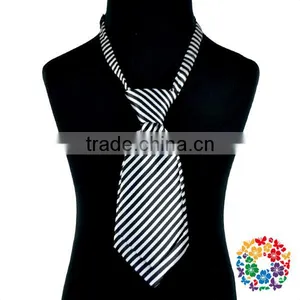 New Arrival Baby Kids Products Navy Plaid Fabric Necktie Ties for Boys thumbnail-4