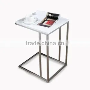 China Supplier Square Polished Metal Stainless Steel Computer End Table Frame thumbnail-1