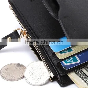 Leather Card Holder Slim Security Wallet RFID Safe Card Case Wallet Made in China thumbnail-4