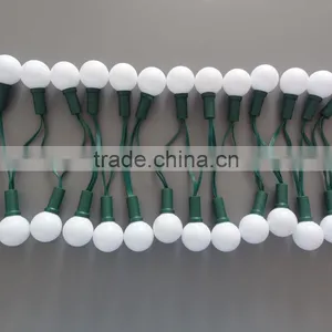 Full Color Christmas Holiday Decoration Light Decoration LED String Light F8 RGB Strawhat LED Light thumbnail-6