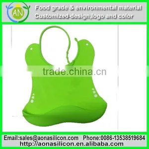 Wal-mart Easy Washable Crumb Food Catcher Silicone Bibs for Baby thumbnail-3