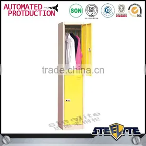 Factory Direct Sale Clothes Cupboard Design Steel 2 Doors Locker thumbnail-4