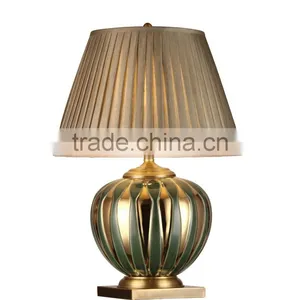 BISINI Luxury Decorative Gilding Ceramic Ball Shape Table Lamp thumbnail-1