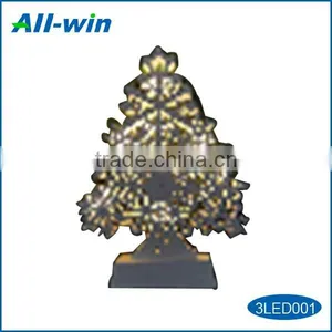 Wooden Snowflake Tree With LED Light thumbnail-1