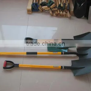 2013 New Painted TUV/GS Standard Shovel With Fiberglass and Wooden Handle thumbnail-1
