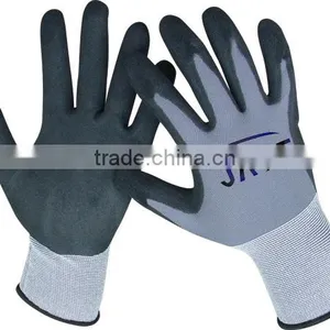 Nitrile Sandy Finish Gloves, Nylon Gloves, EN 388 4121 thumbnail-1