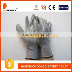 DDSAFETY 13G Nylon Spandex Liner Nitrile Coated Gloves thumbnail-1