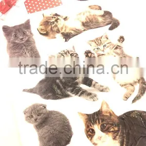 Cat Design Sticker, Lovely Cat Sticker for Decoration, Vivid Animal Decorative Shinny Glitter Sticker thumbnail-5