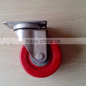 High Quality PP Material 6 Heavy Duty pu Caster Wheel thumbnail-1