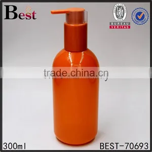 300g Plastic Cream Jar PET Plastic Cosmetic Packaging Cream Jar With Orange Cap thumbnail-6