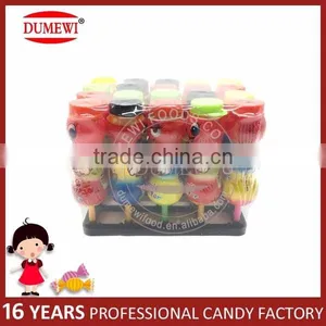 Fruit Flavor Hard Candy Gourd Shape Lollipop Toy Candy thumbnail-5