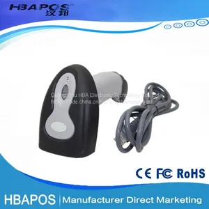 HBA-2016 Hot Sale POS Bar Code Scanning Reader With USB Cable Handheld Wired Laser Barcode Scanner thumbnail-1