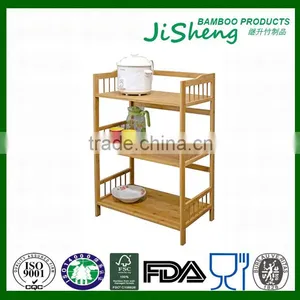 Multi-function Bamboo Kitchen Storage Rack for Office, Kitchen and Living Room thumbnail-1