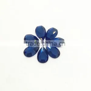 Tear Drop Crystal Flat Back Beads Glass Pendant Jewelry Making Stones thumbnail-1