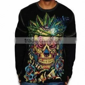 Men's T-shirt in Black Color, Made of 100% Cotton thumbnail-1